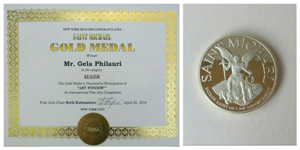 მხატვრებმა ანგელინა დამენიამ და გელა ფილაურმა ნიუ-იორკში ოქროს მედლები მოიპოვეს