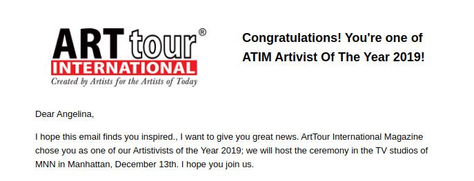 მხატვრებმა ანგელინა დამენიამ და გელა ფილაურმა ნიუ-იორკში ოქროს მედლები მოიპოვეს