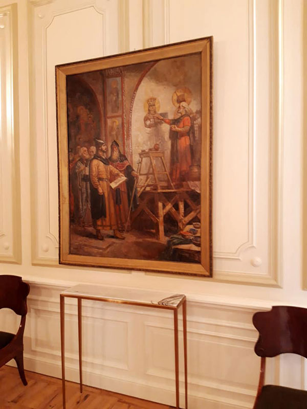 ხელოვნების სასახლის უნიკალური ექსპონატები პრეზიდენტის სასახლეში