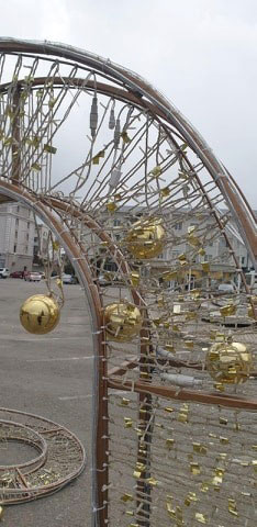 ფოთში საახალწლო განათება დალეწეს