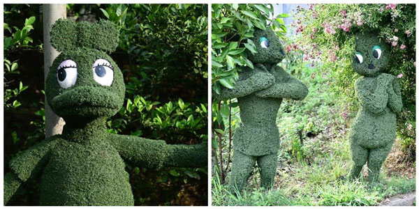 გელა ცენტერაძის ულამაზესი ქანდაკებები მცენარეებისგან