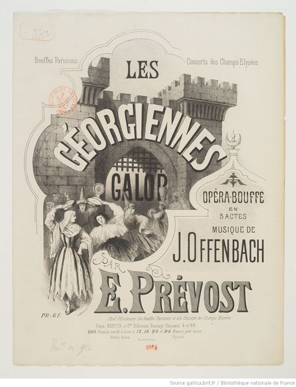 "Les Géorgiennes" - ფრანგული ოპერა ქართველ ქალებზე