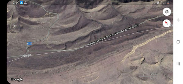 გუგლში დავით გარეჯის საზღვრები შეიცვალა