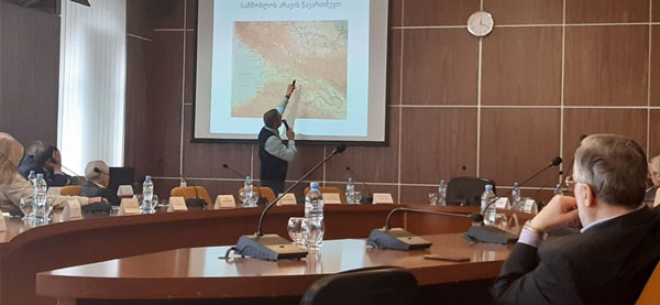 გიორგი კალანდიას მოხსენება მეცნიერებათა აკადემიაში