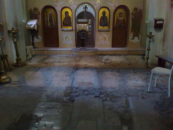 ვანდალიზმი ნავთლუღის წმინდა ბარბარეს ეკლესიაში